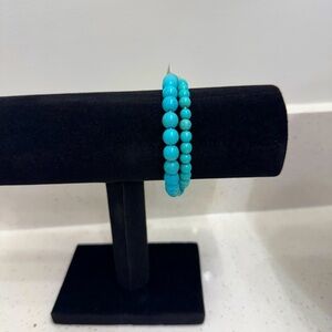 Turquoise Beaded Bracelet Set Fashion Jewelry